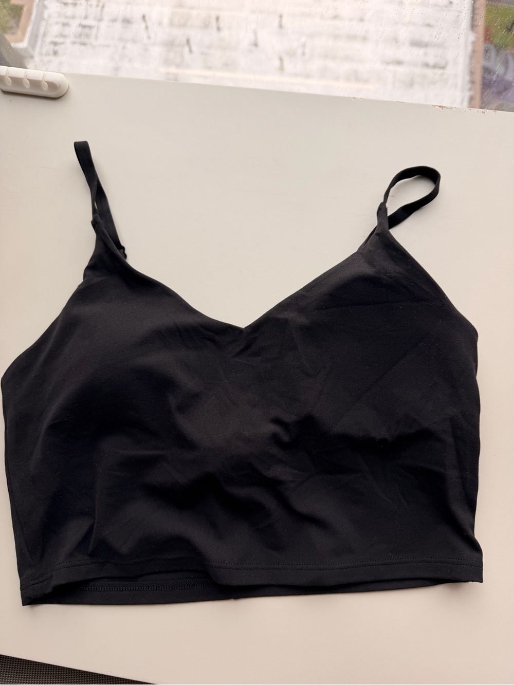 Athleta Black Stretch Crop Bralette